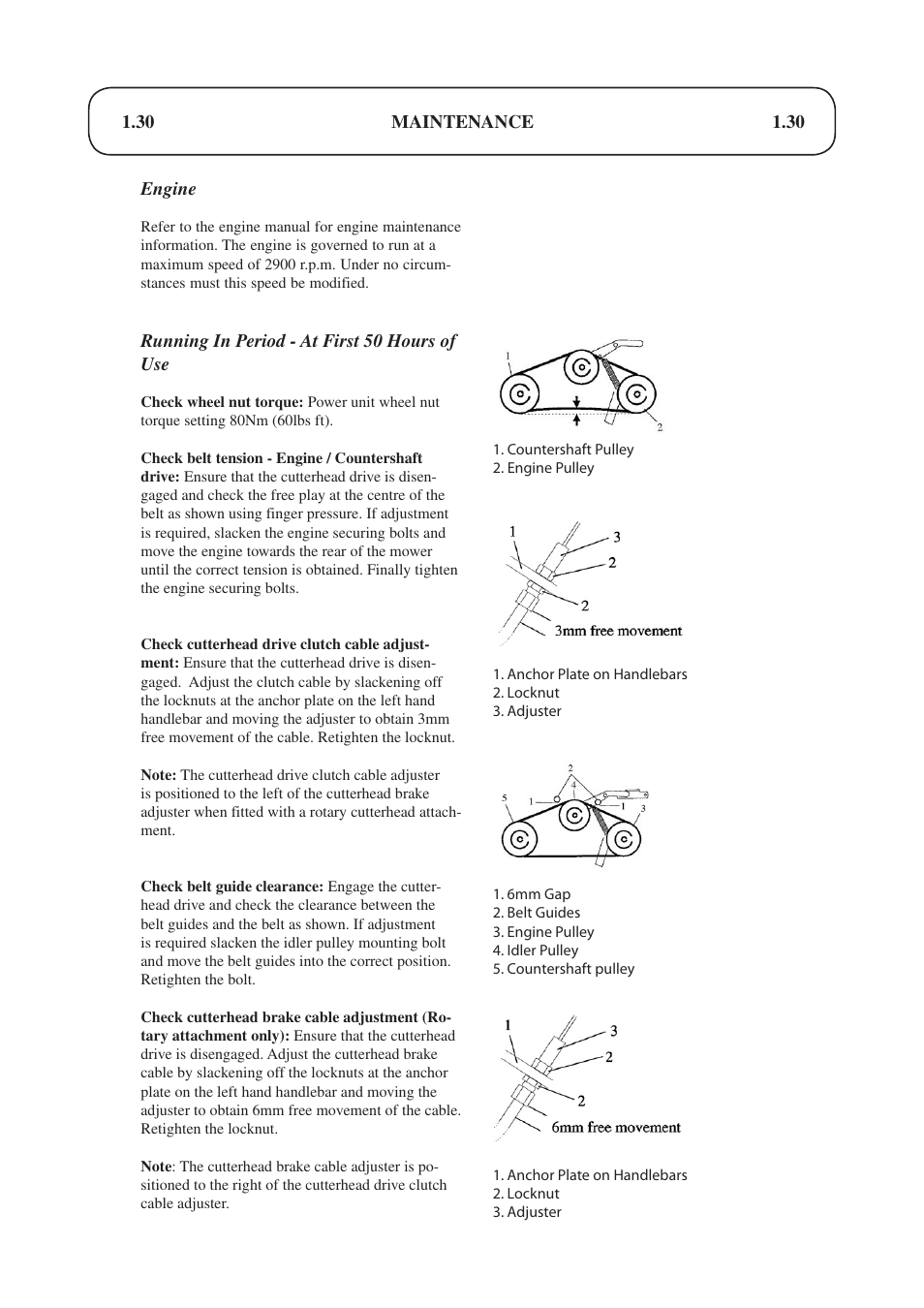 Hayter Mowers Condor hydrostatic Drive 510D User Manual | Page 30 / 52