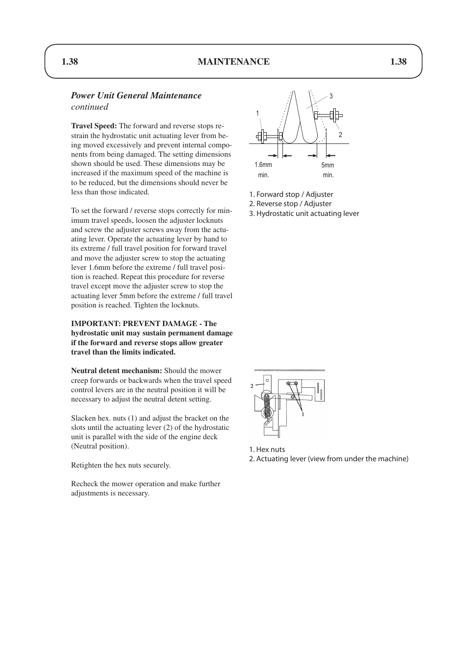 Hayter Mowers Condor hydrostatic Drive 510D User Manual | Page 38 / 52