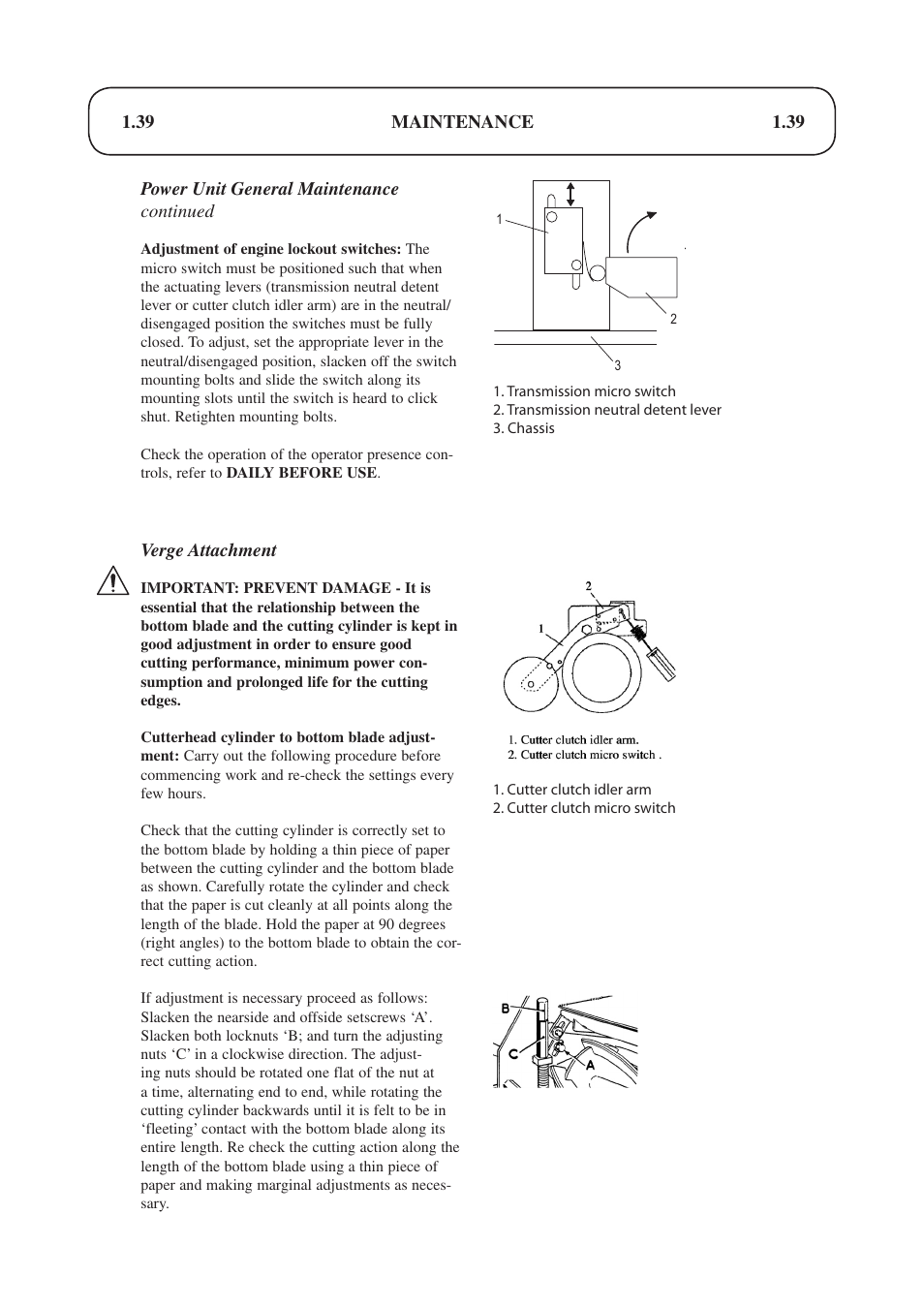 Hayter Mowers Condor hydrostatic Drive 510D User Manual | Page 39 / 52