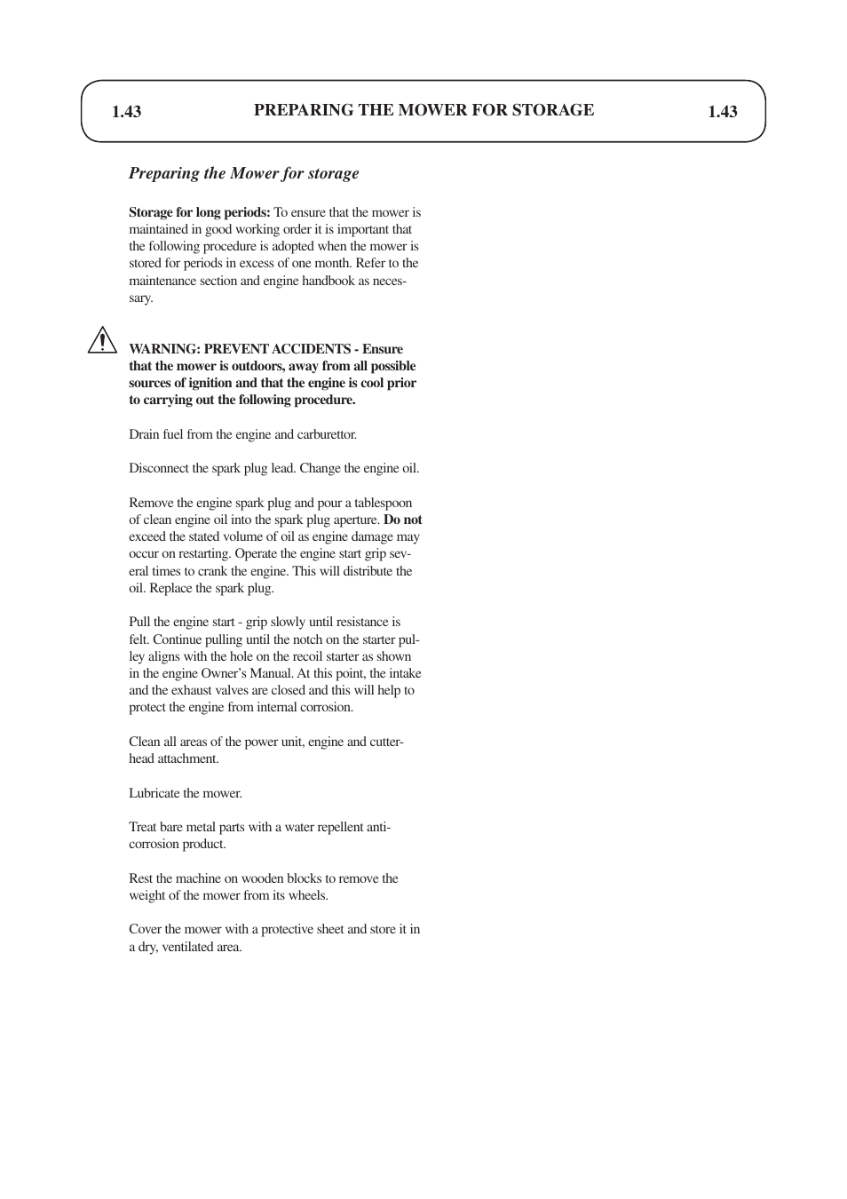 Hayter Mowers Condor hydrostatic Drive 510D User Manual | Page 43 / 52