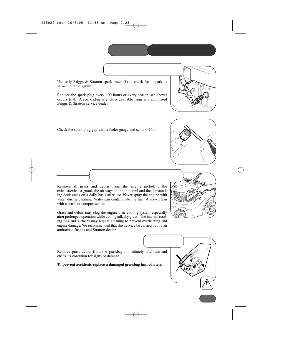 Hayter Mowers Ranger 41 Push User Manual | Page 22 / 35