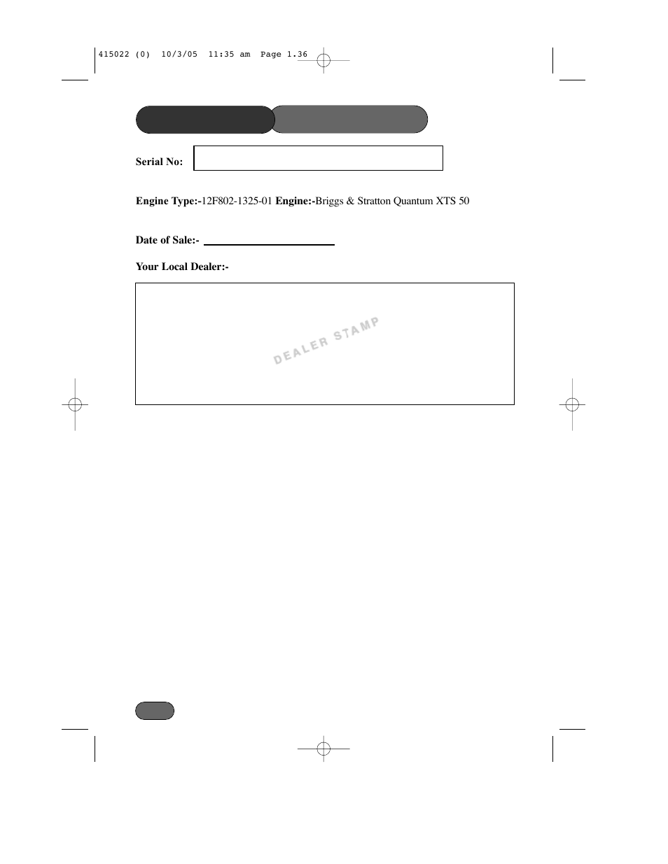 Information, Customer | Hayter Mowers Ranger 41 Push User Manual | Page 35 / 35