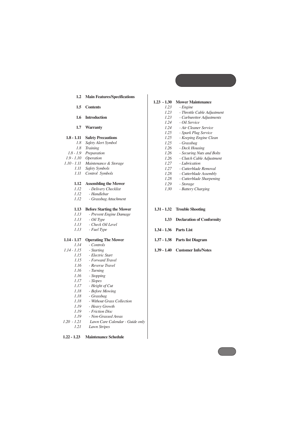 Hayter Mowers Harier 41 412E User Manual | Page 5 / 40