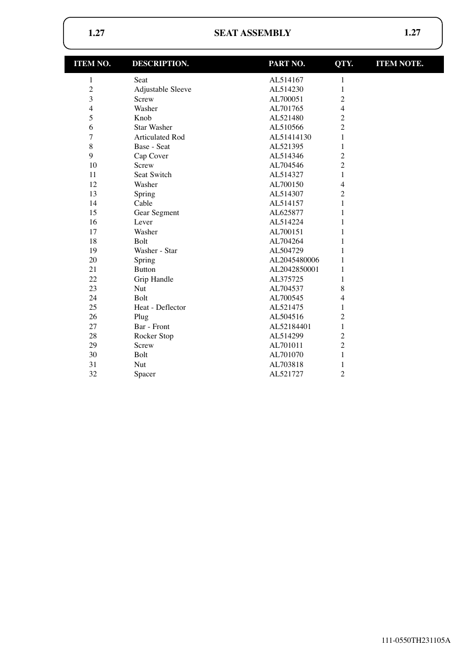 Hayter Mowers RS82 User Manual | Page 27 / 30