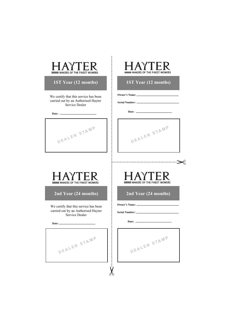 Hayter Mowers Ranger 53 Pro User Manual | 44 pages
