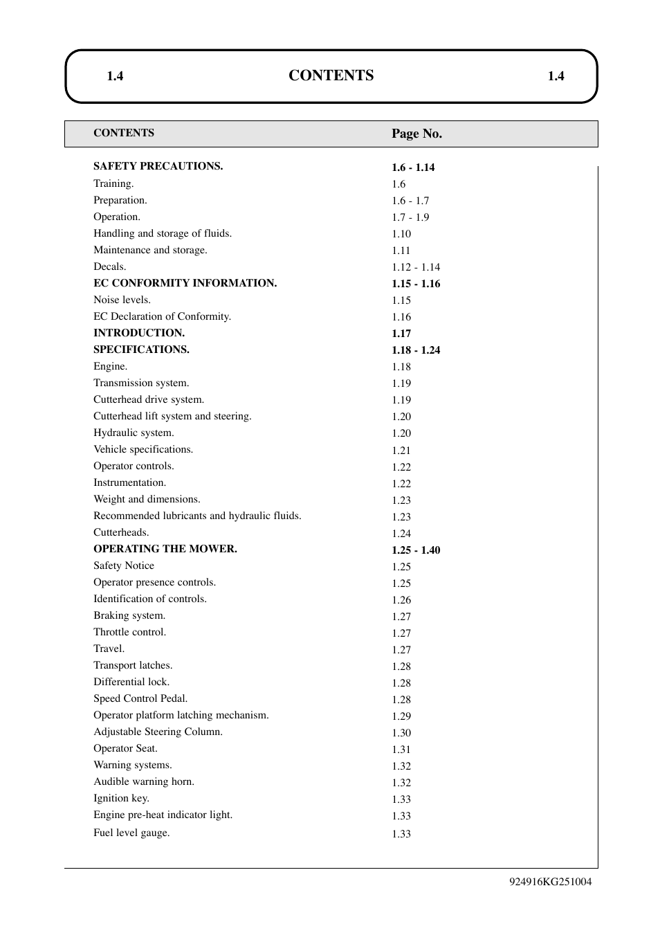 Hayter Mowers LT324 User Manual | Page 4 / 80