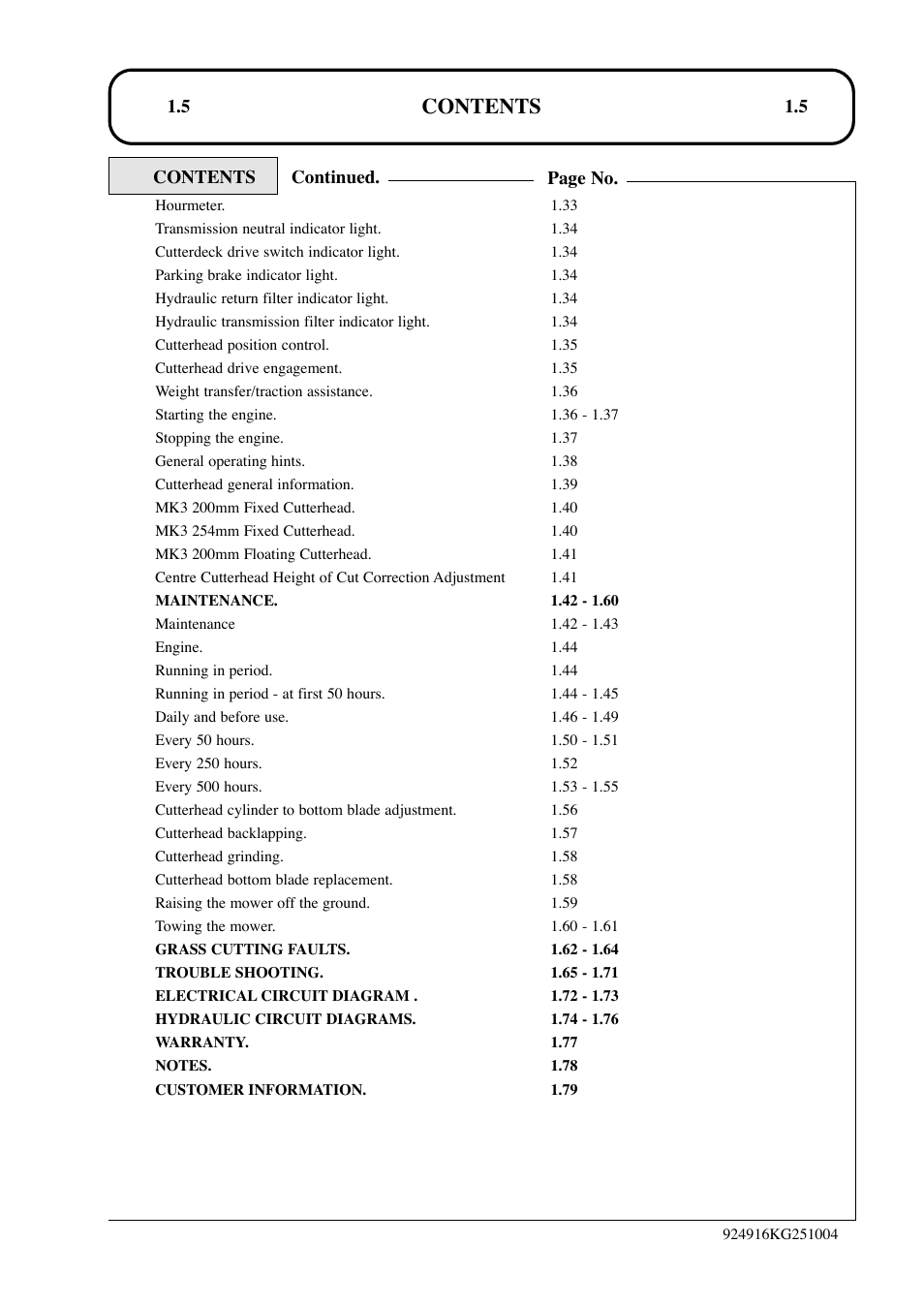 Hayter Mowers LT324 User Manual | Page 5 / 80
