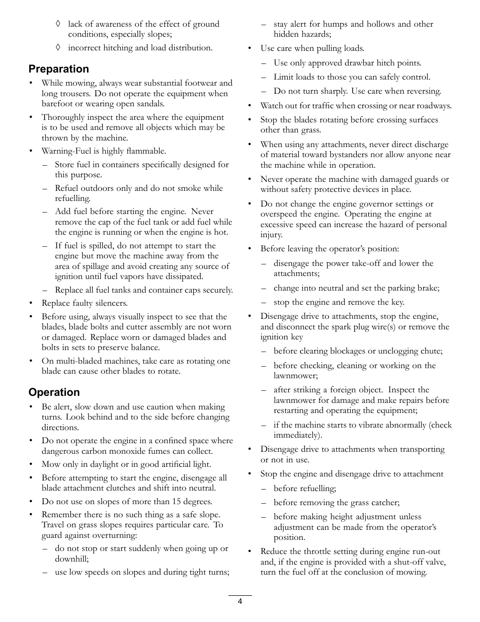 Hayter Mowers RZT420H User Manual | Page 4 / 52