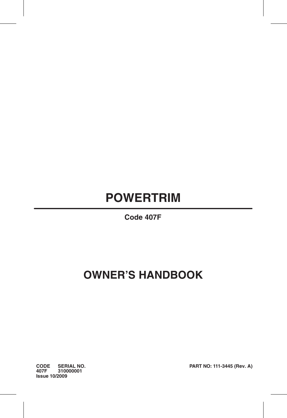 Hayter Mowers Powertrim 407F User Manual | 30 pages