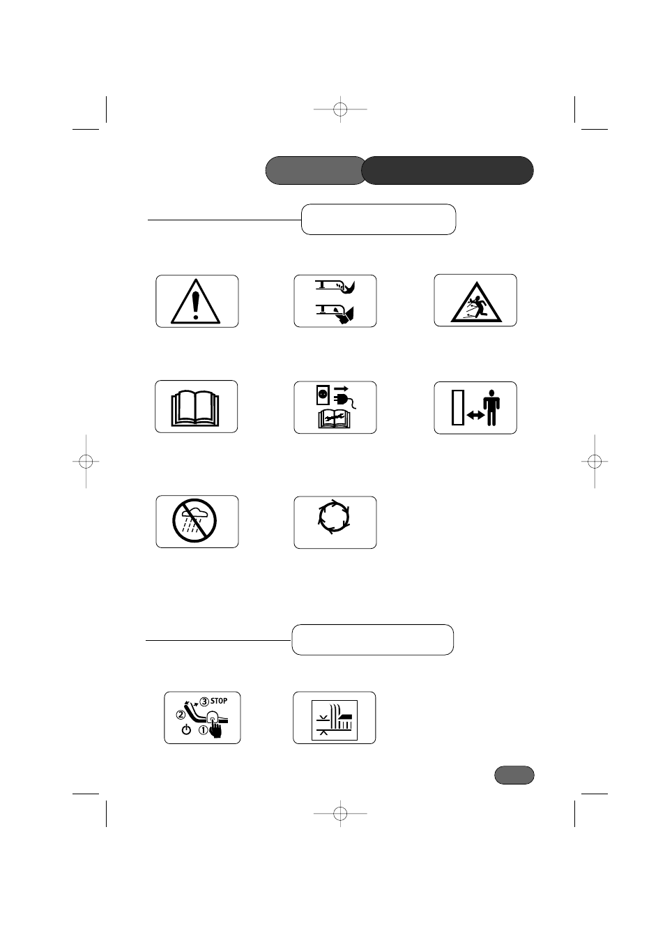 Safety precautions safety symbols, Control symbols | Hayter Mowers Envoy 100A User Manual | Page 9 / 32