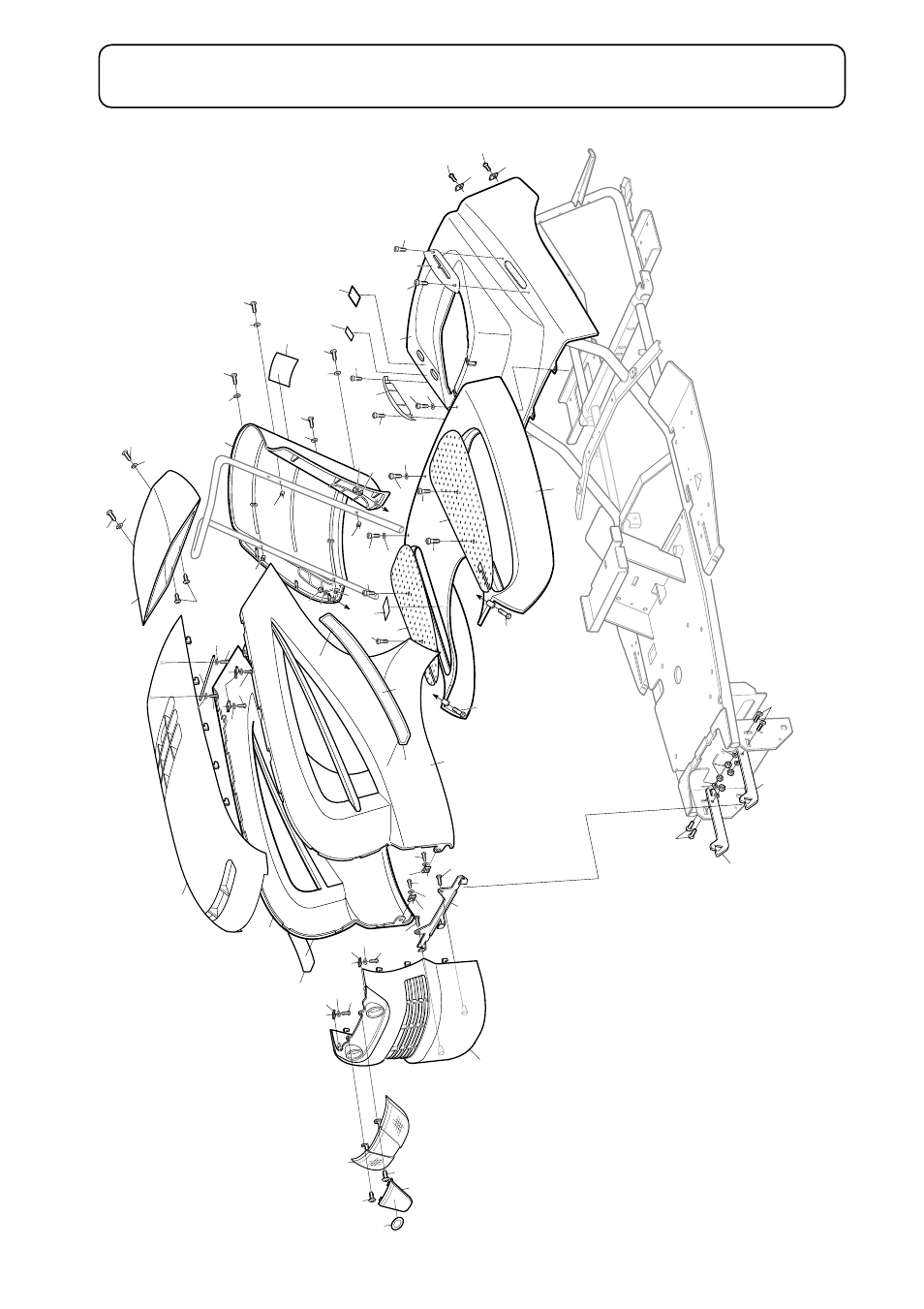 Engine cover and panels 1.6 1.6 | Hayter Mowers RS102H User Manual | Page 6 / 28