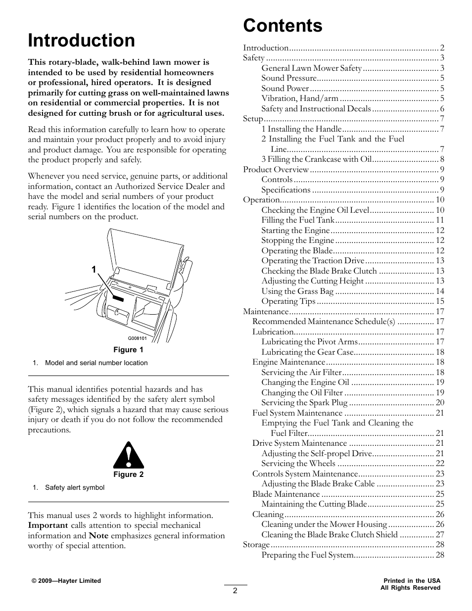 Hayter Mowers 21in Heavy-Duty Walk-Behind Rotary mower 455E User Manual | Page 2 / 32