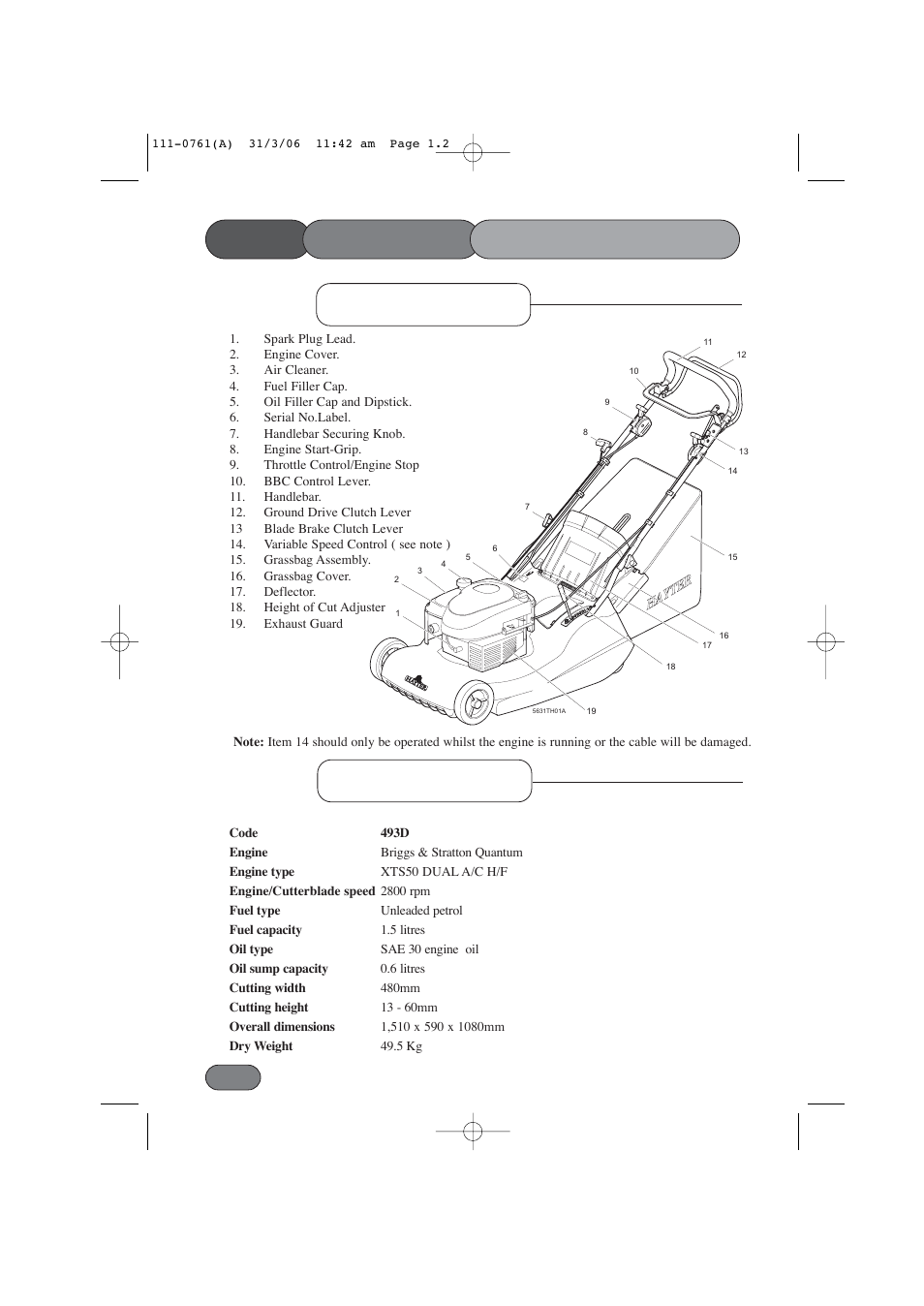 Hayter Mowers Harrier 48 BBC User Manual | Page 2 / 40
