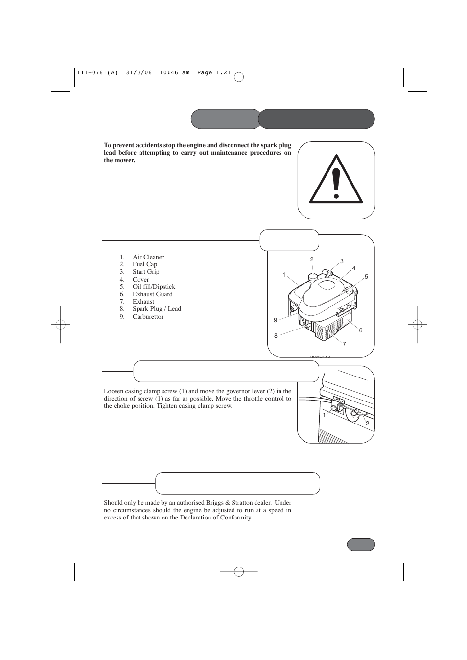Mower | Hayter Mowers Harrier 48 BBC User Manual | Page 21 / 40