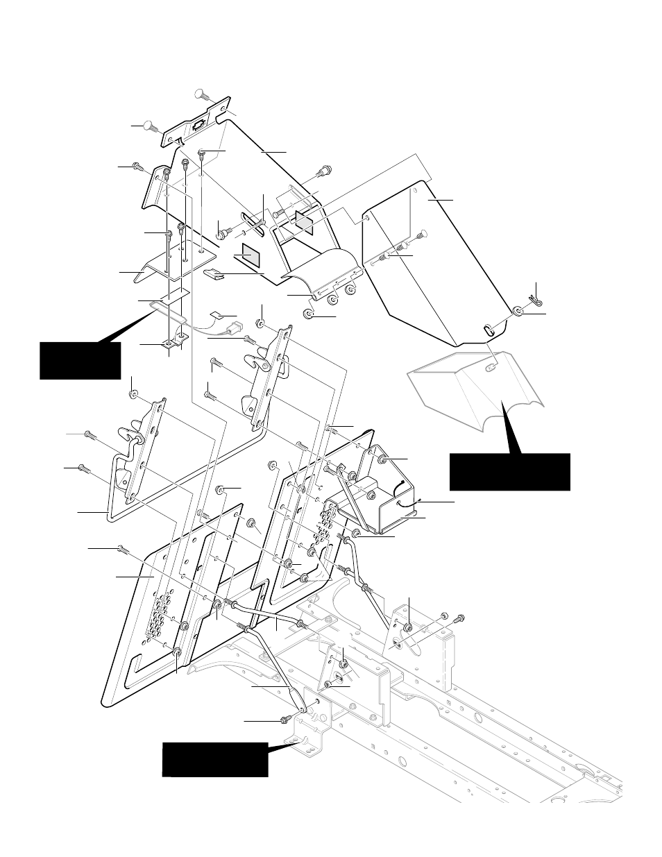 Repair parts code144s, Rear chassis assembly | Hayter Mowers Heritage Tractor CODE144S User Manual | Page 24 / 52
