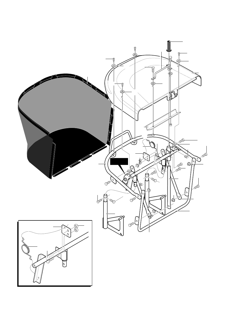 Repair parts code144s, Grass bagger assembly | Hayter Mowers Heritage Tractor CODE144S User Manual | Page 26 / 52