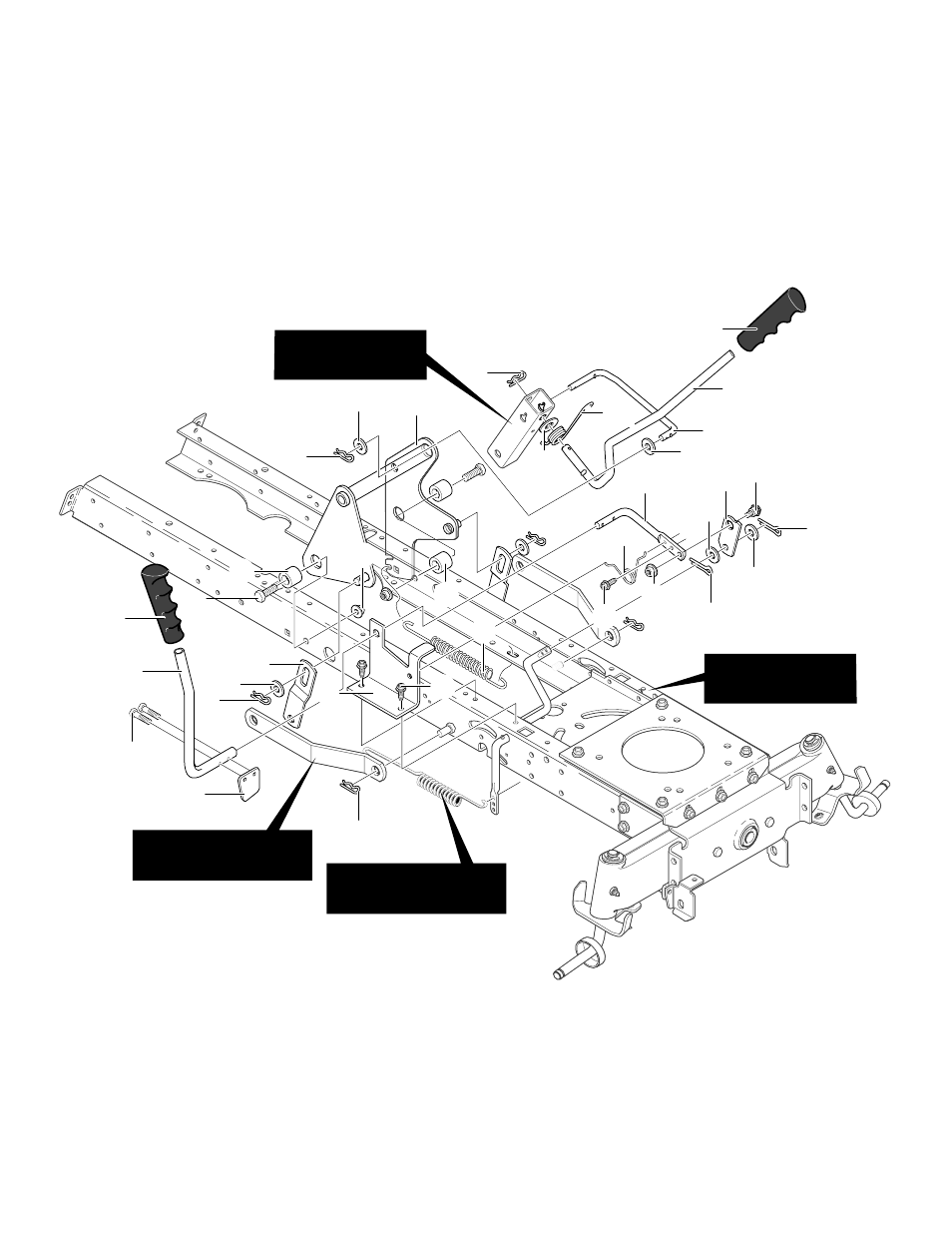 Repair parts code144s, Mower suspension assembly | Hayter Mowers Heritage Tractor CODE144S User Manual | Page 36 / 52