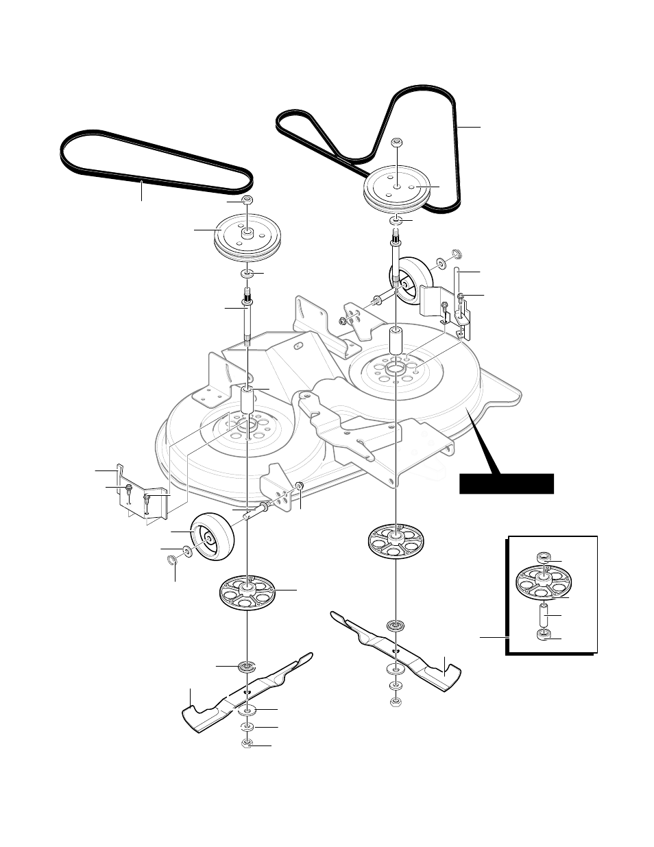 Repair parts code144s, Deck assembly | Hayter Mowers Heritage Tractor CODE144S User Manual | Page 42 / 52