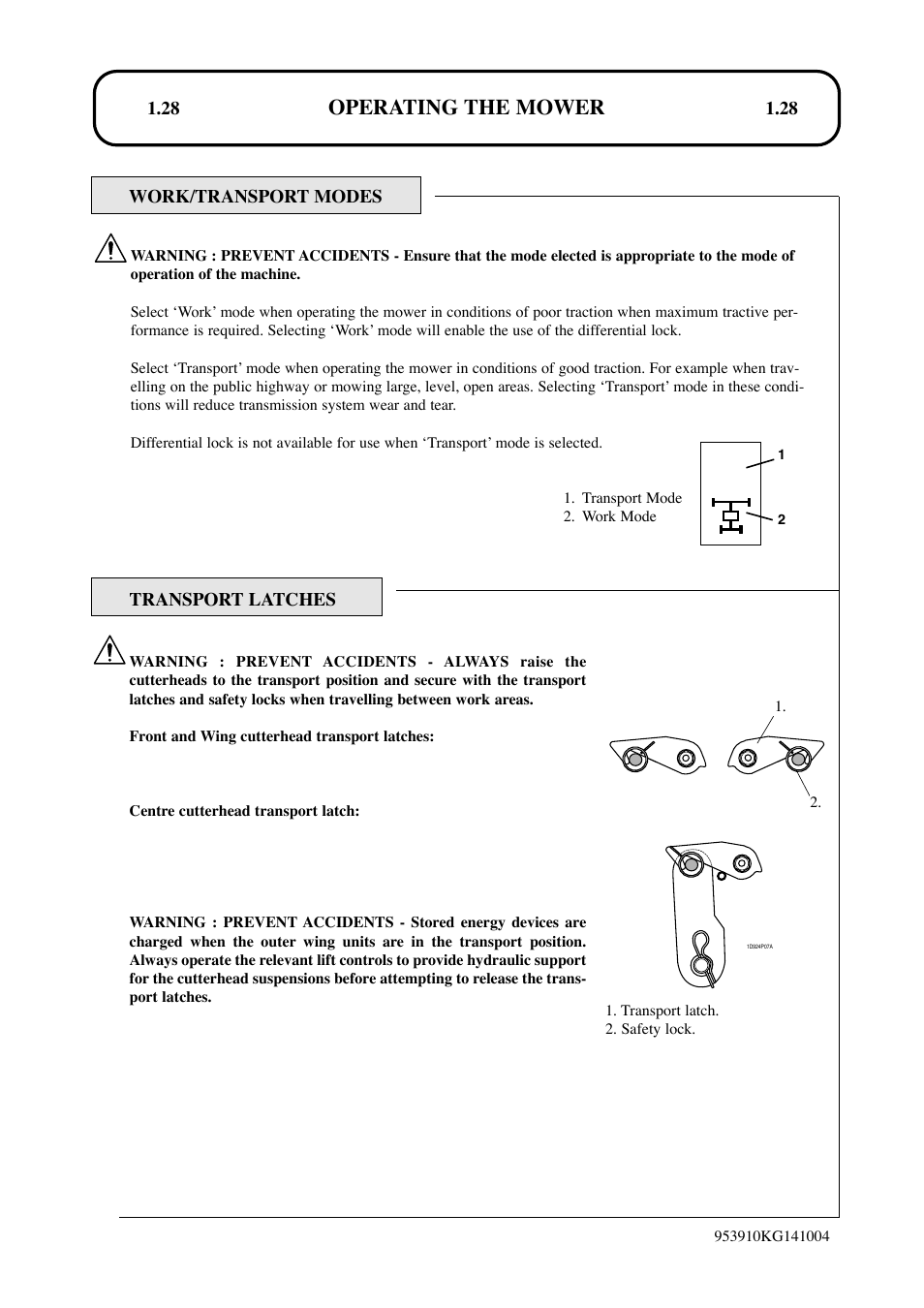 Operating the mower | Hayter Mowers T424 User Manual | Page 28 / 86