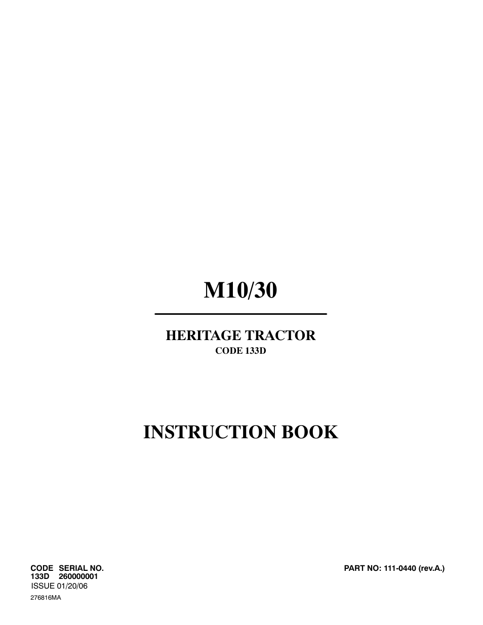 Hayter Mowers M10/30 User Manual | 36 pages