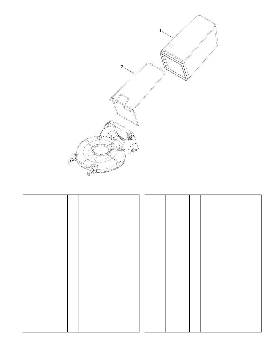 Bag assembly | Hayter Mowers R53A User Manual | Page 9 / 12