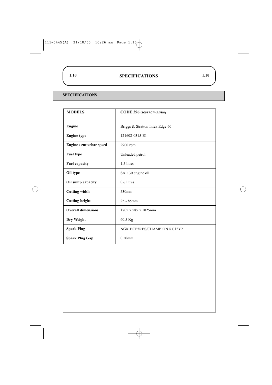 Hayter Mowers Ranger 53 Pro 396D User Manual | Page 12 / 44