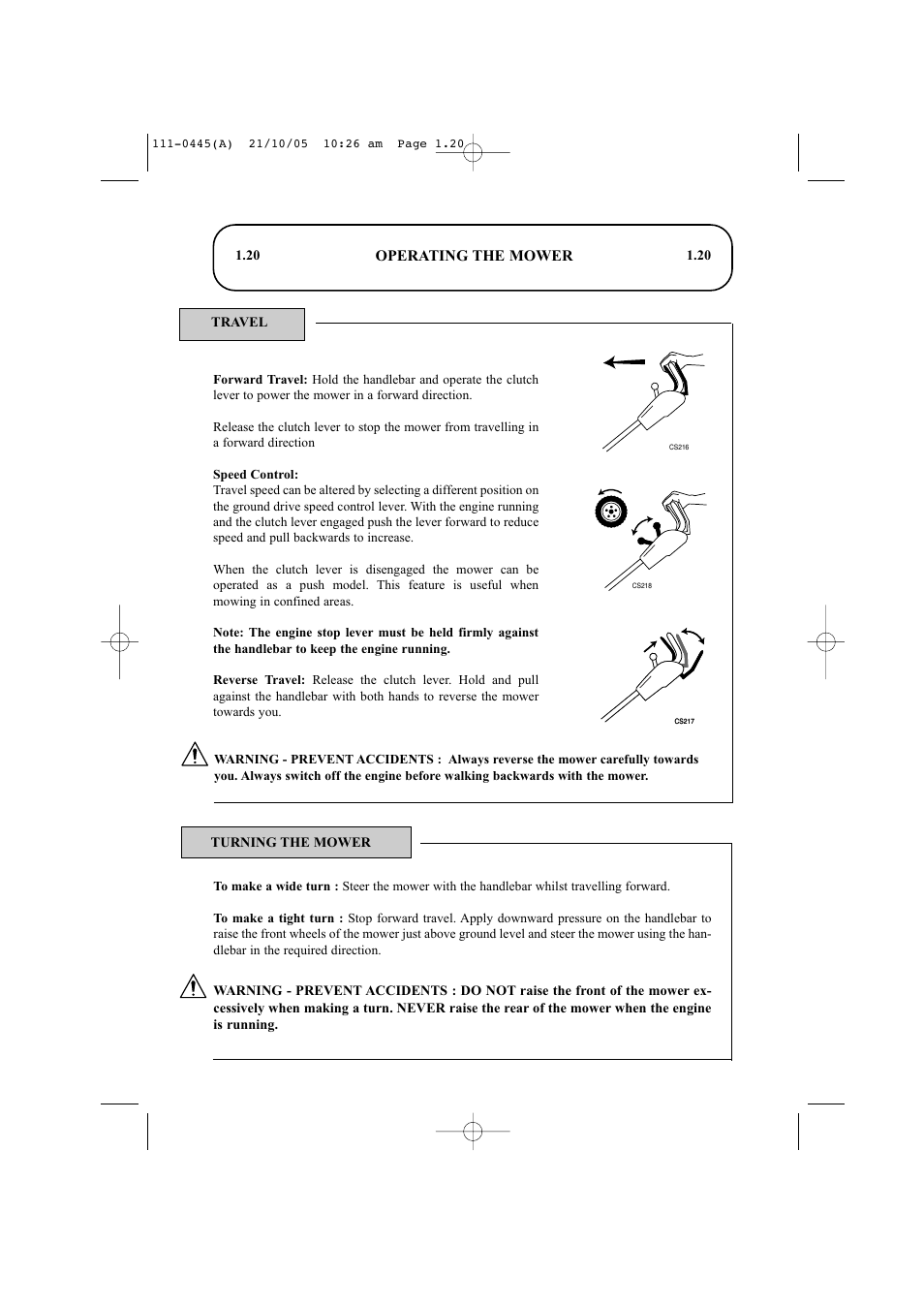 Operating the mower | Hayter Mowers Ranger 53 Pro 396D User Manual | Page 22 / 44