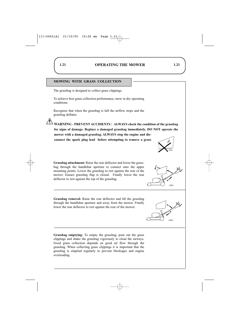 Operating the mower | Hayter Mowers Ranger 53 Pro 396D User Manual | Page 23 / 44