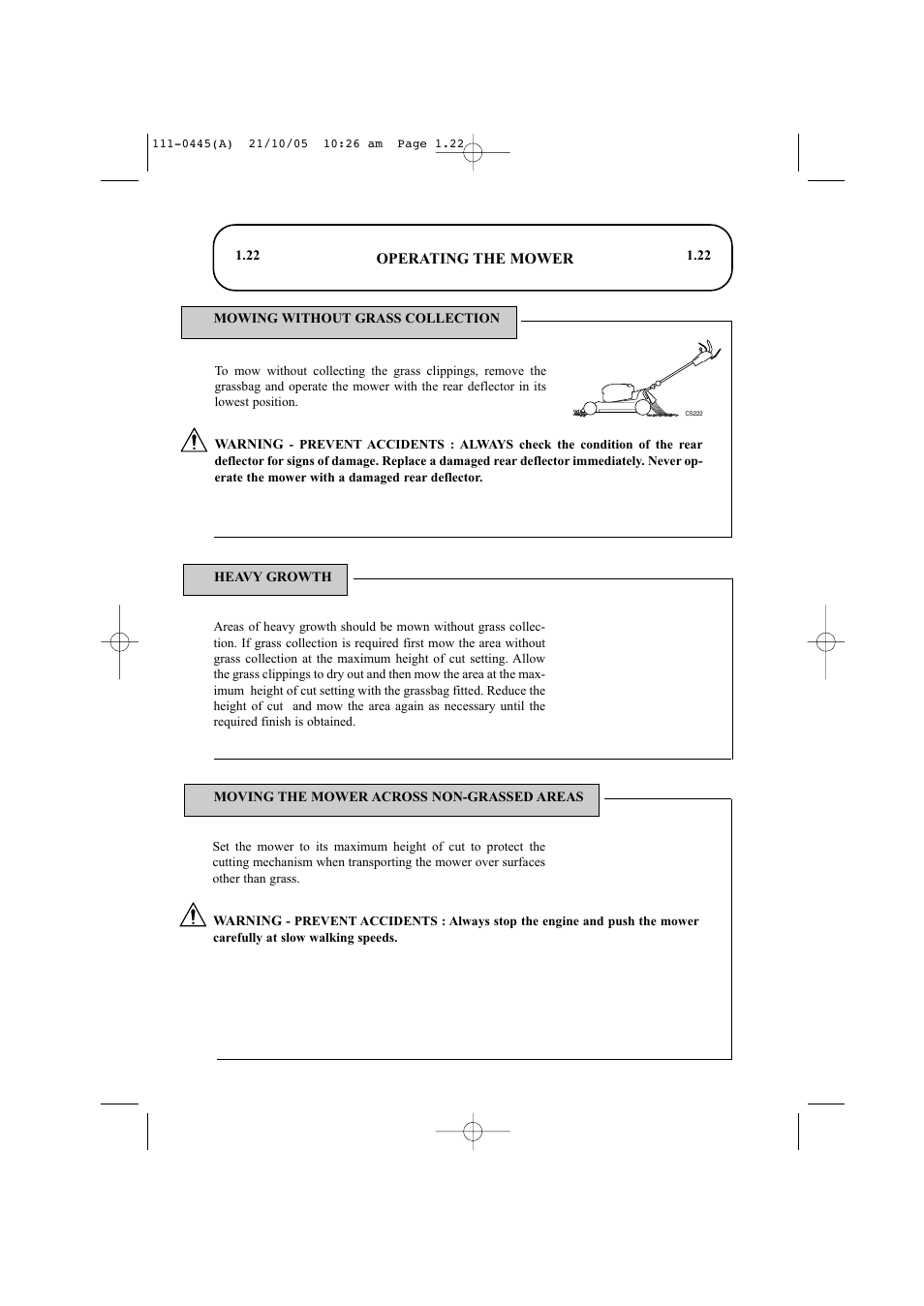 Hayter Mowers Ranger 53 Pro 396D User Manual | Page 24 / 44