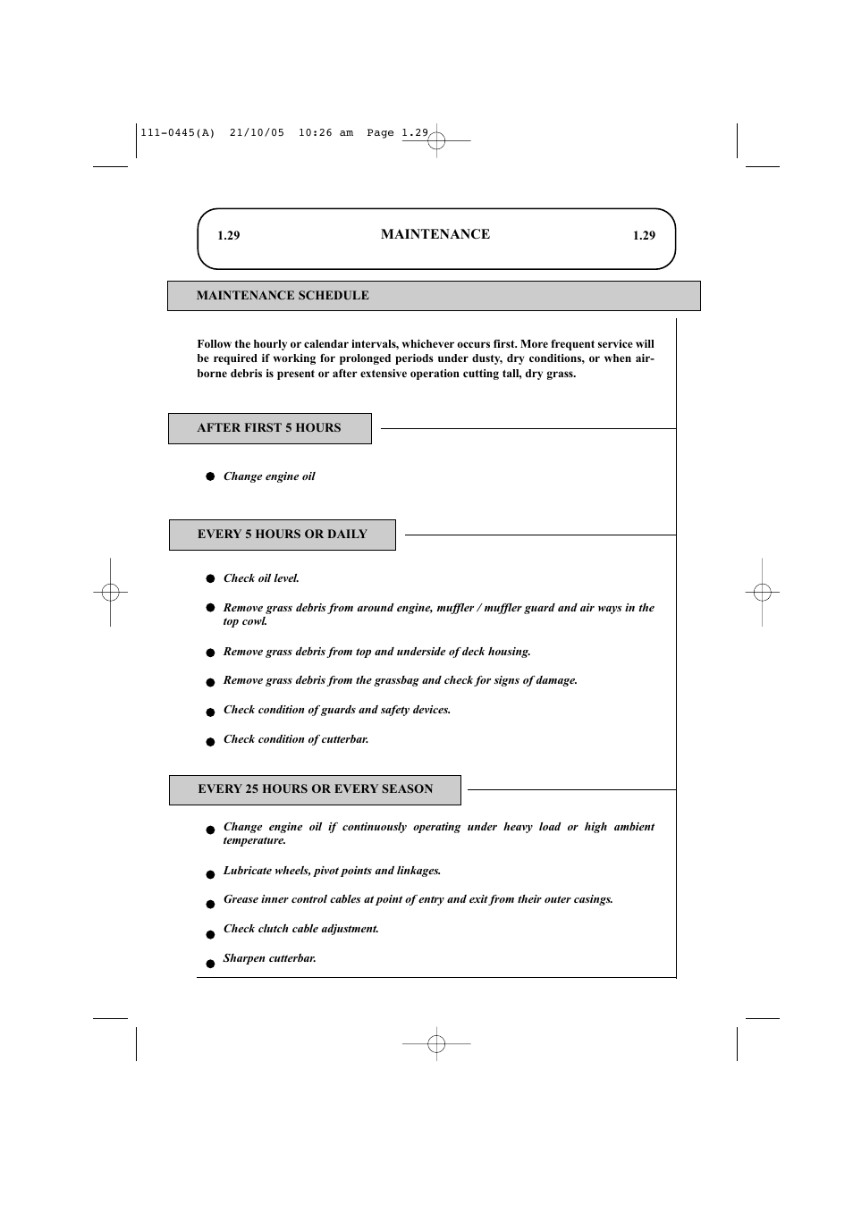 Hayter Mowers Ranger 53 Pro 396D User Manual | Page 31 / 44