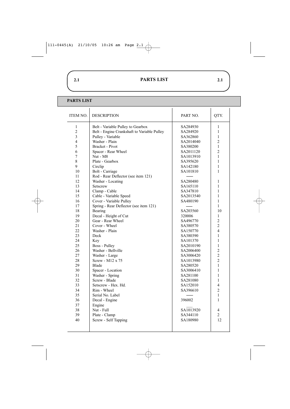 Hayter Mowers Ranger 53 Pro 396D User Manual | Page 37 / 44