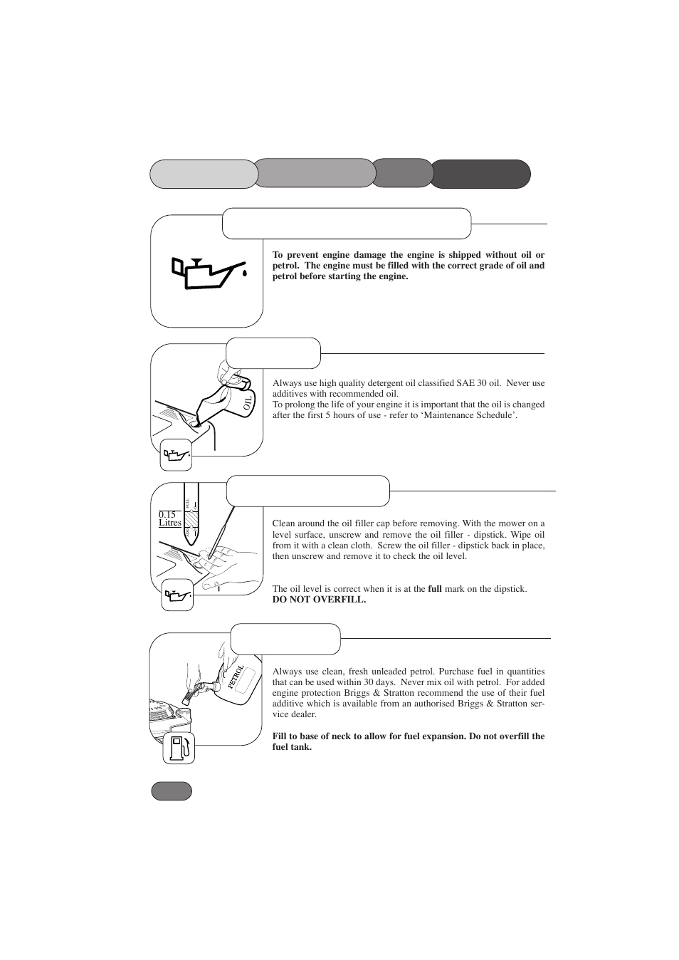 Mower the starting before | Hayter Mowers RANGER 53 PRO 396E User Manual | Page 14 / 40