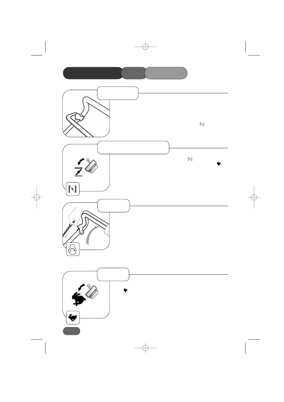 Controls, Starting - step 1 operating the mower step 2, Step 3 | Hayter Mowers Hayterette 005A User Manual | Page 14 / 36