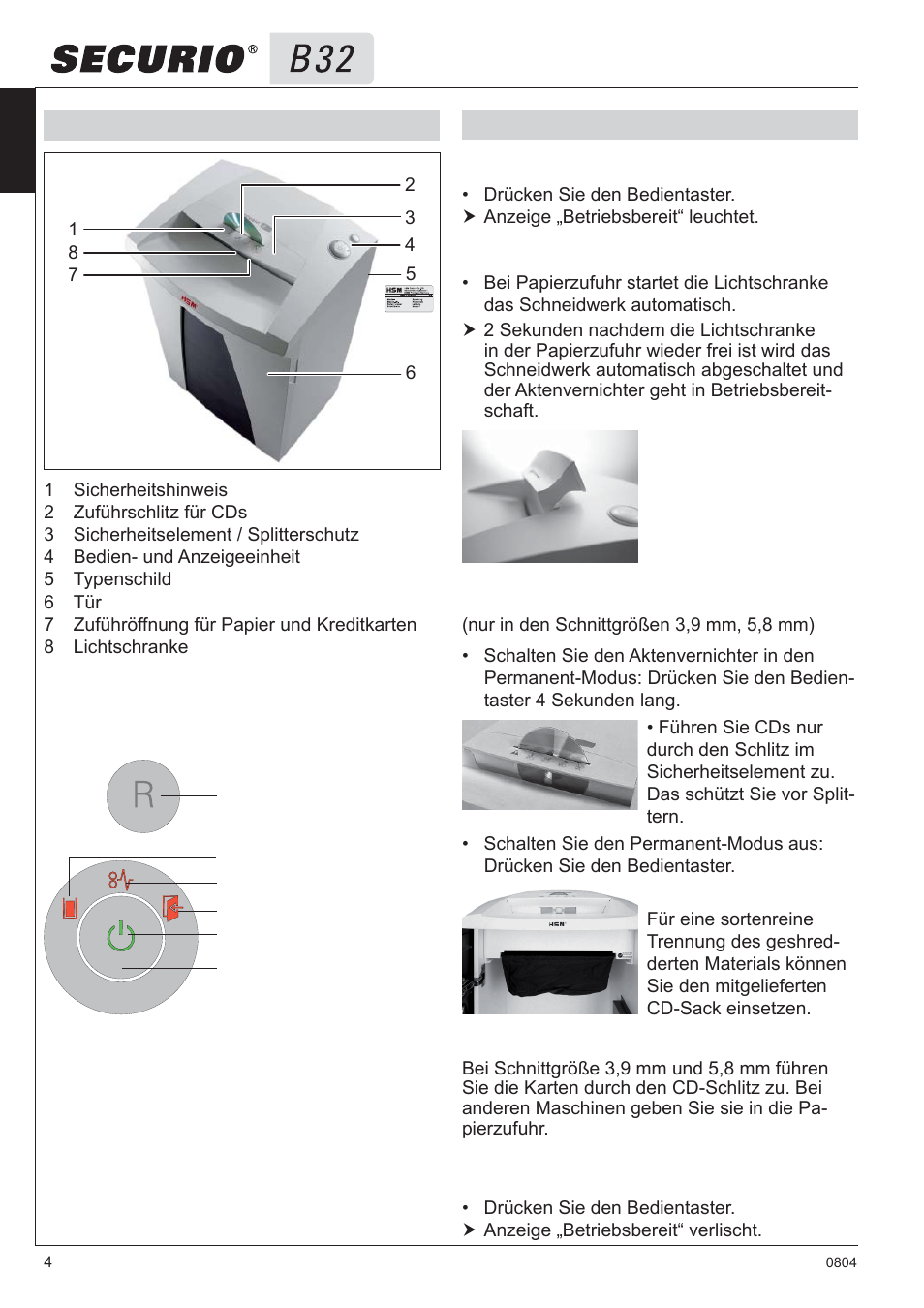 HSM Securio B32 User Manual | Page 4 / 67