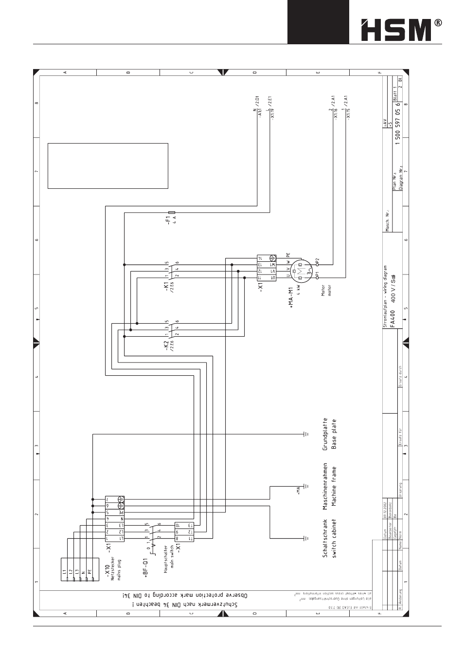HSM FA 400.2 User Manual | Page 13 / 20