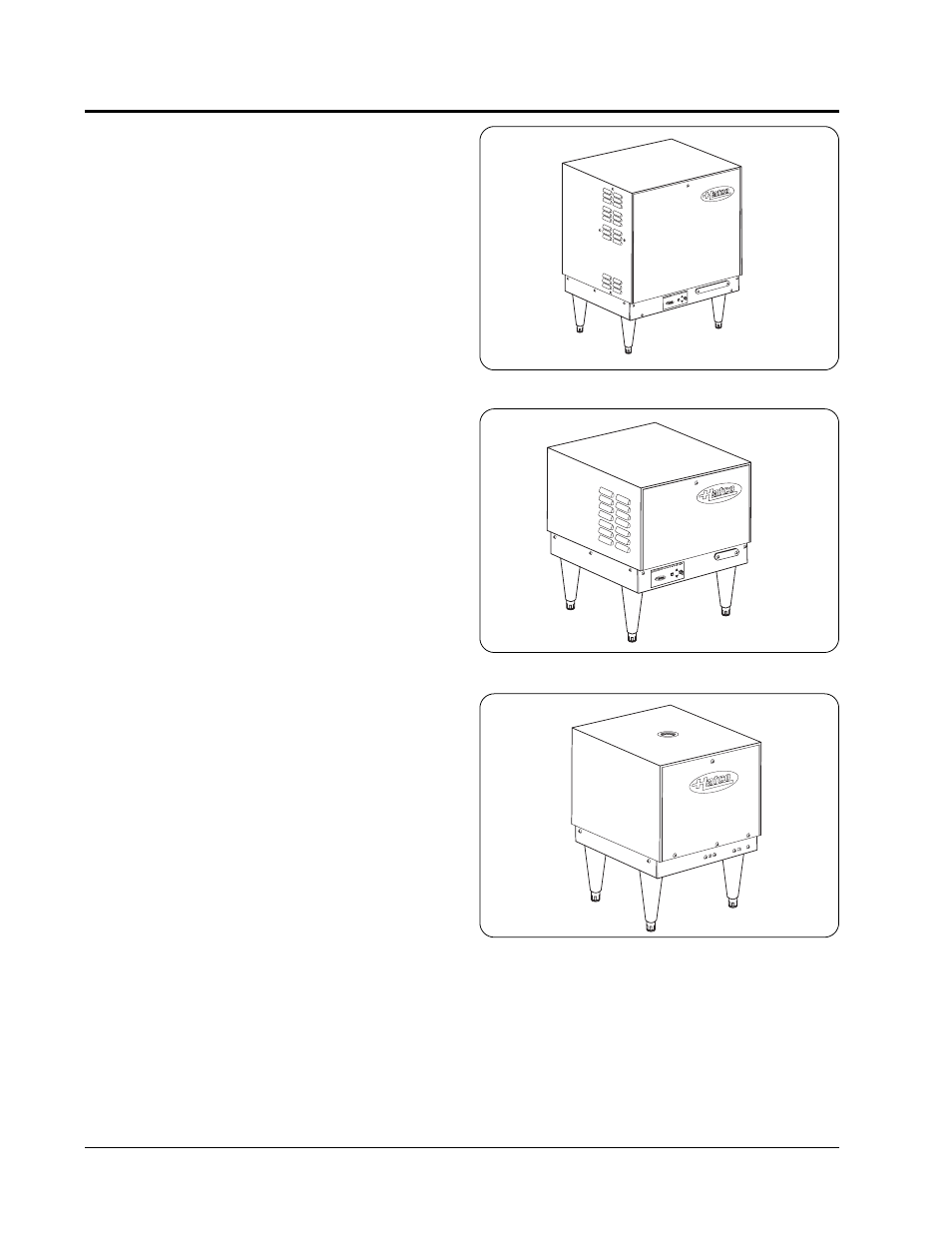 Model descriptions | Hatco IMPERIAL "S" User Manual | Page 6 / 40