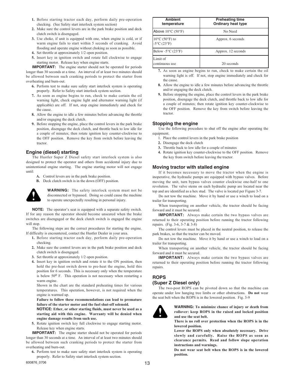 Hustler Turf Super Mini Z 52 User Manual | Page 14 / 37