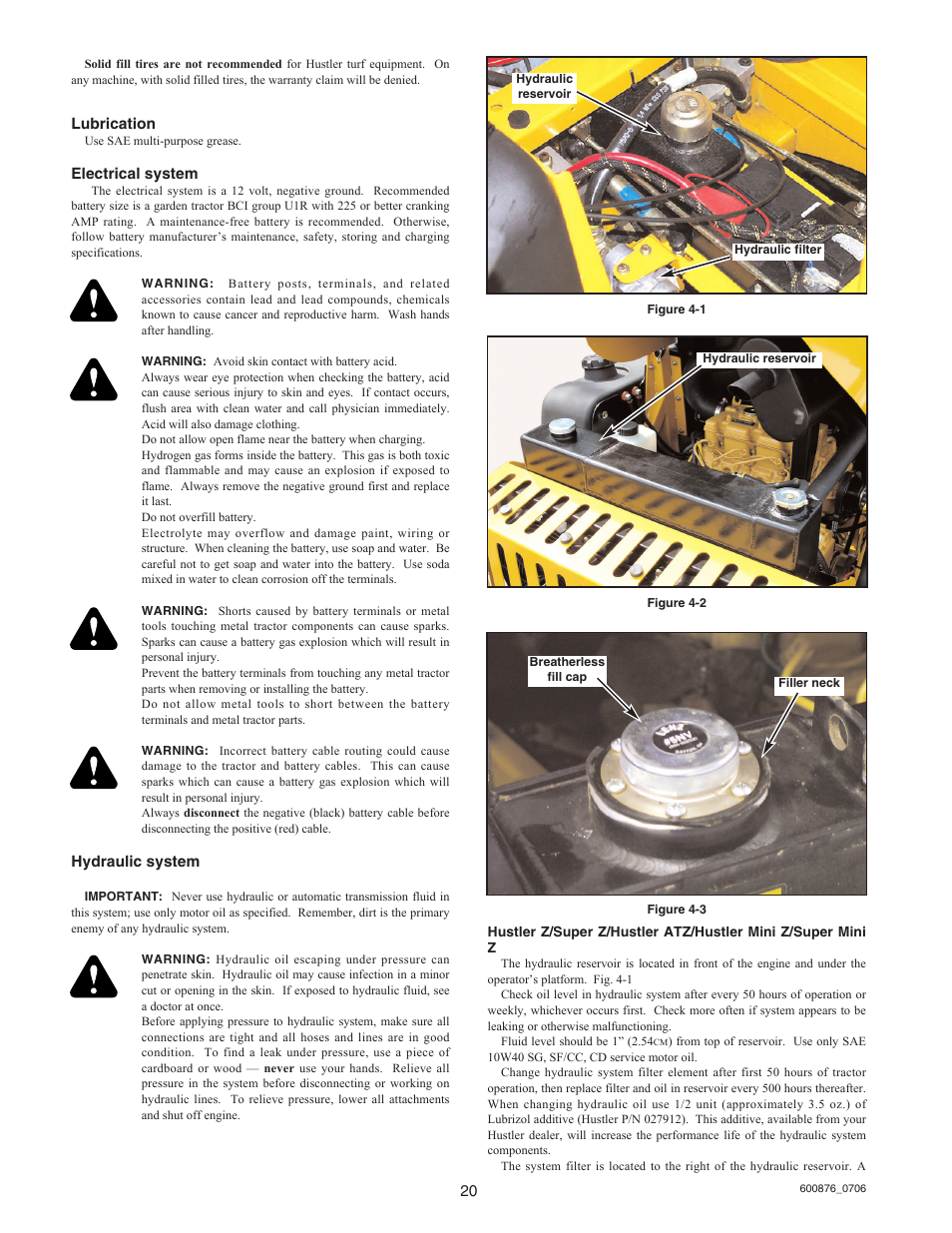 Hustler Turf Super Mini Z 52 User Manual | Page 21 / 37