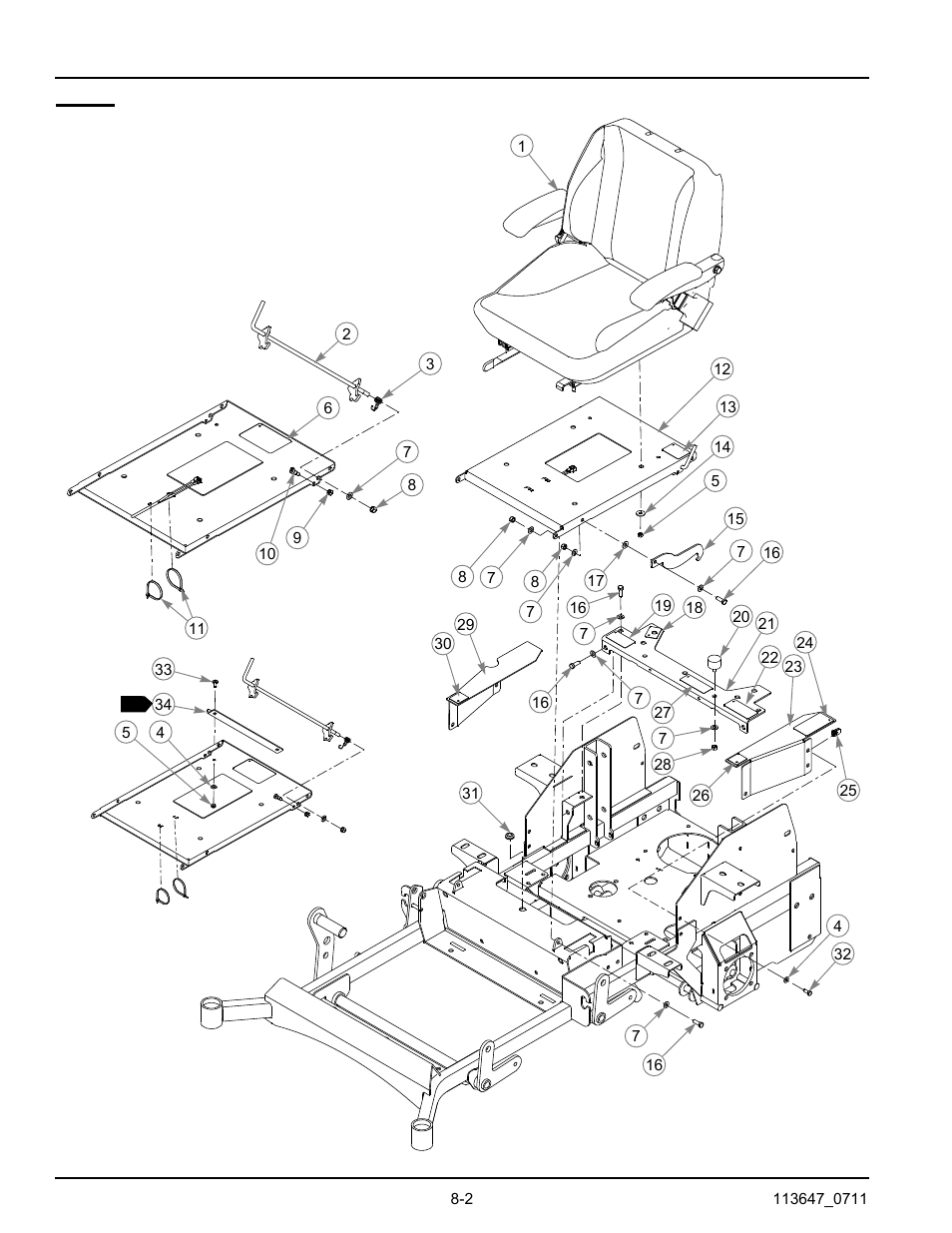 Seat, Seat -2 | Hustler Turf Automobile Accessories User Manual | Page 114 / 124