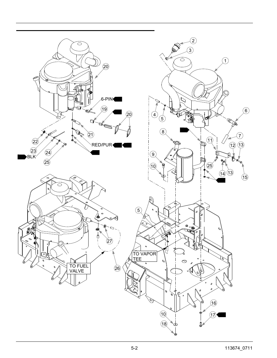 Kawasaki fx691v & fx730v engine, Kawasaki fx691v & fx730v engine -2 | Hustler Turf Automobile Accessories User Manual | Page 36 / 124