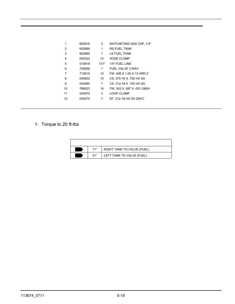 Torque to 20 ft-lbs | Hustler Turf Automobile Accessories User Manual | Page 53 / 124