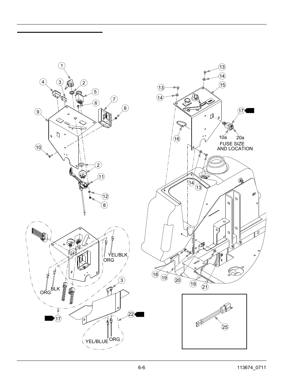 Instrument panel efi, Instrument panel efi -6 | Hustler Turf Automobile Accessories User Manual | Page 62 / 124