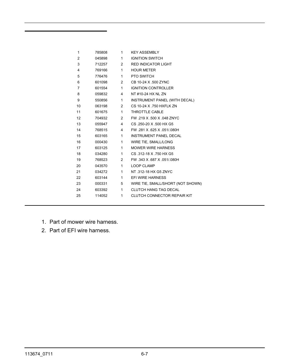 Instrument panel efi | Hustler Turf Automobile Accessories User Manual | Page 63 / 124