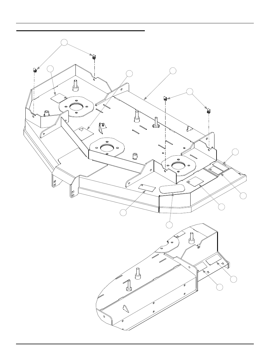 54" rd service deck, 54" rear discharge service deck -20, 54" rear discharge service deck | Hustler Turf Automobile Accessories User Manual | Page 84 / 124