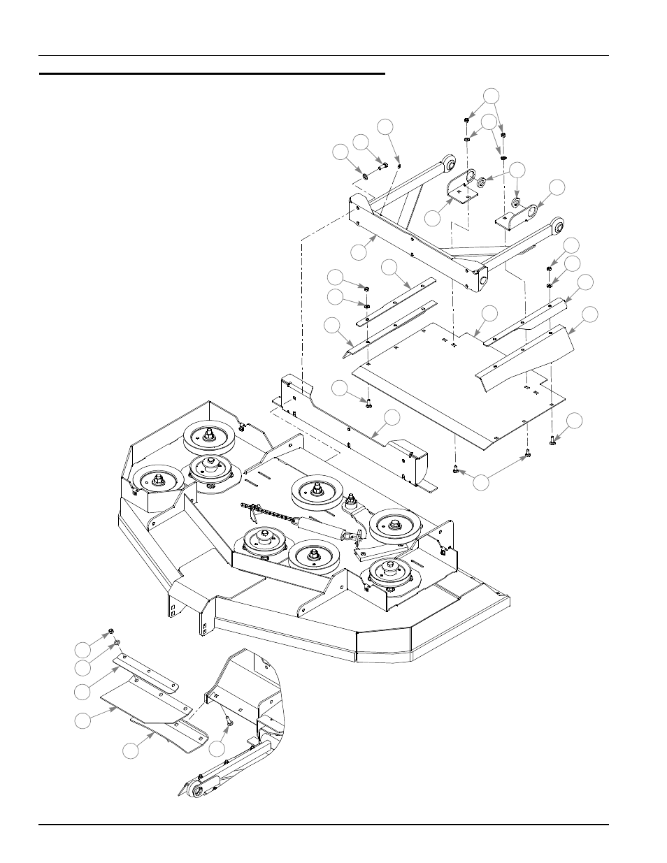 54" rd deck dust shield, 54" rear discharge deck dust shield -24, 54" rear discharge deck dust shield | Hustler Turf Automobile Accessories User Manual | Page 88 / 124