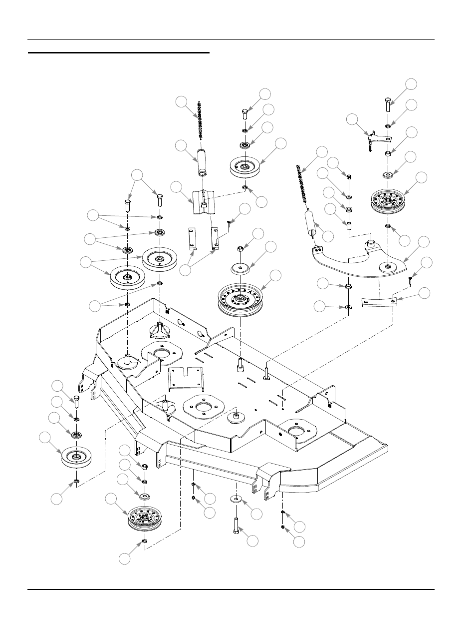 60" rd pulleys, 60" rear discharge pulleys -30, 60" rear discharge pulleys | Hustler Turf Automobile Accessories User Manual | Page 94 / 124
