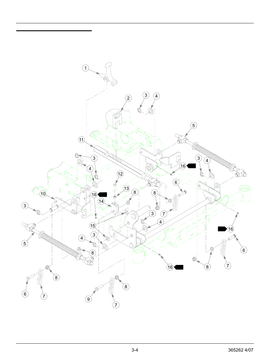 Deck lift assembly, Deck lift assembly -4 | Hustler Turf Lawn Mower User Manual | Page 16 / 99