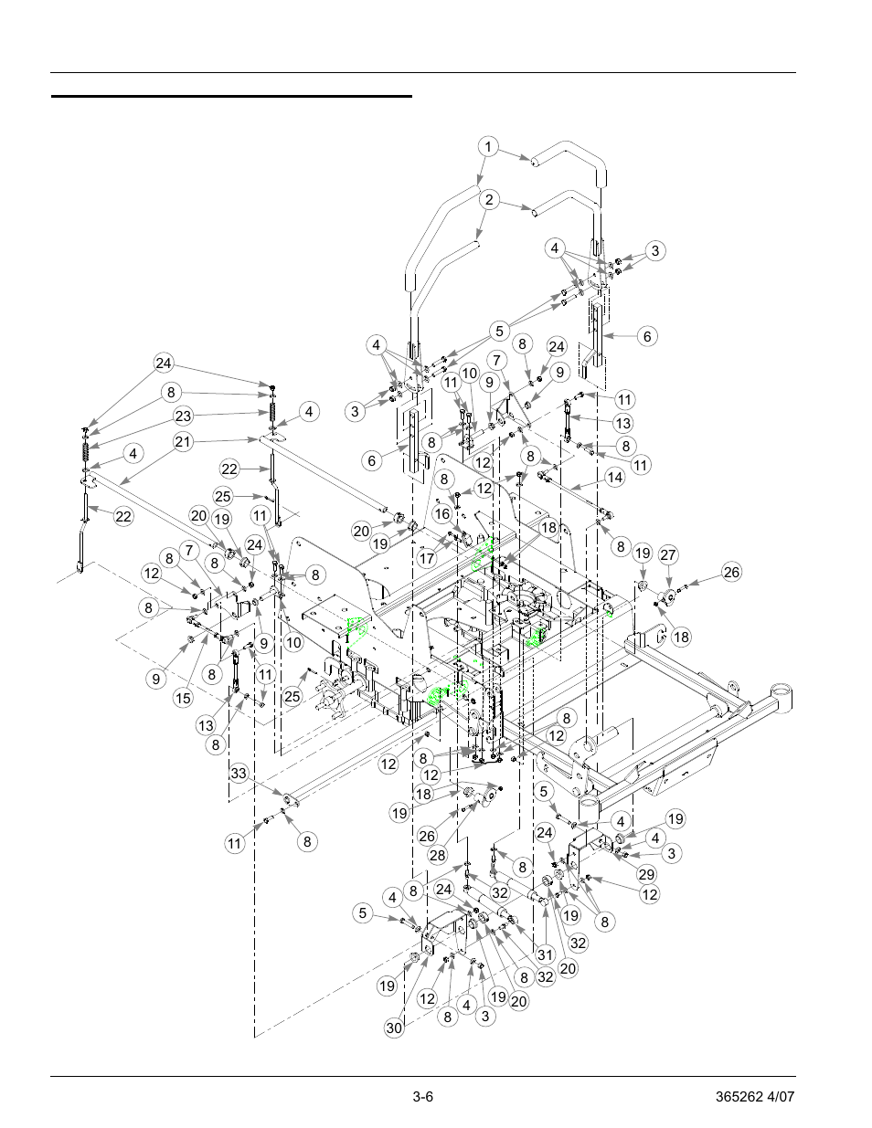 Steering and brake assembly, Steering and brake assembly -6 | Hustler Turf Lawn Mower User Manual | Page 18 / 99