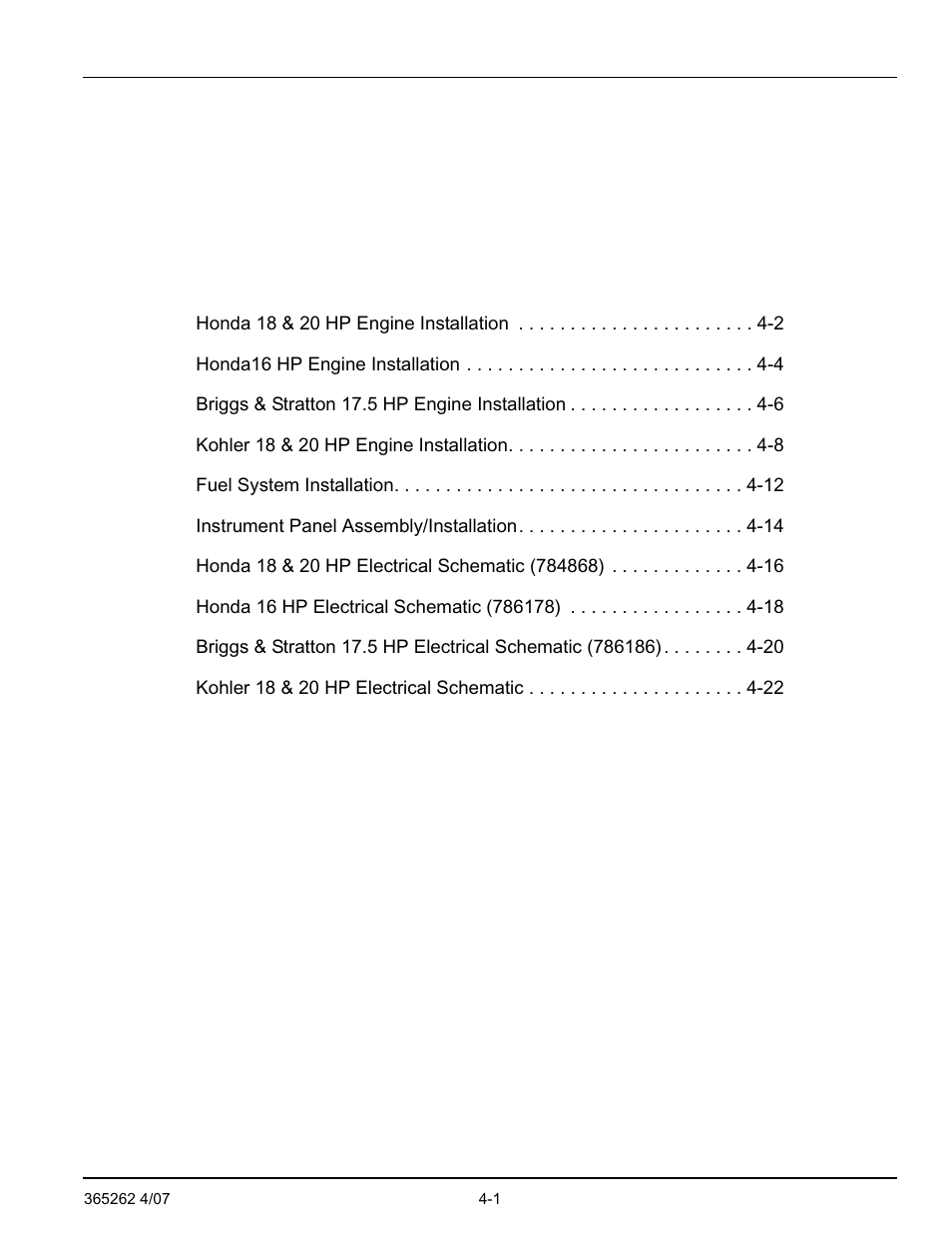 Chapter 4 contents | Hustler Turf Lawn Mower User Manual | Page 23 / 99