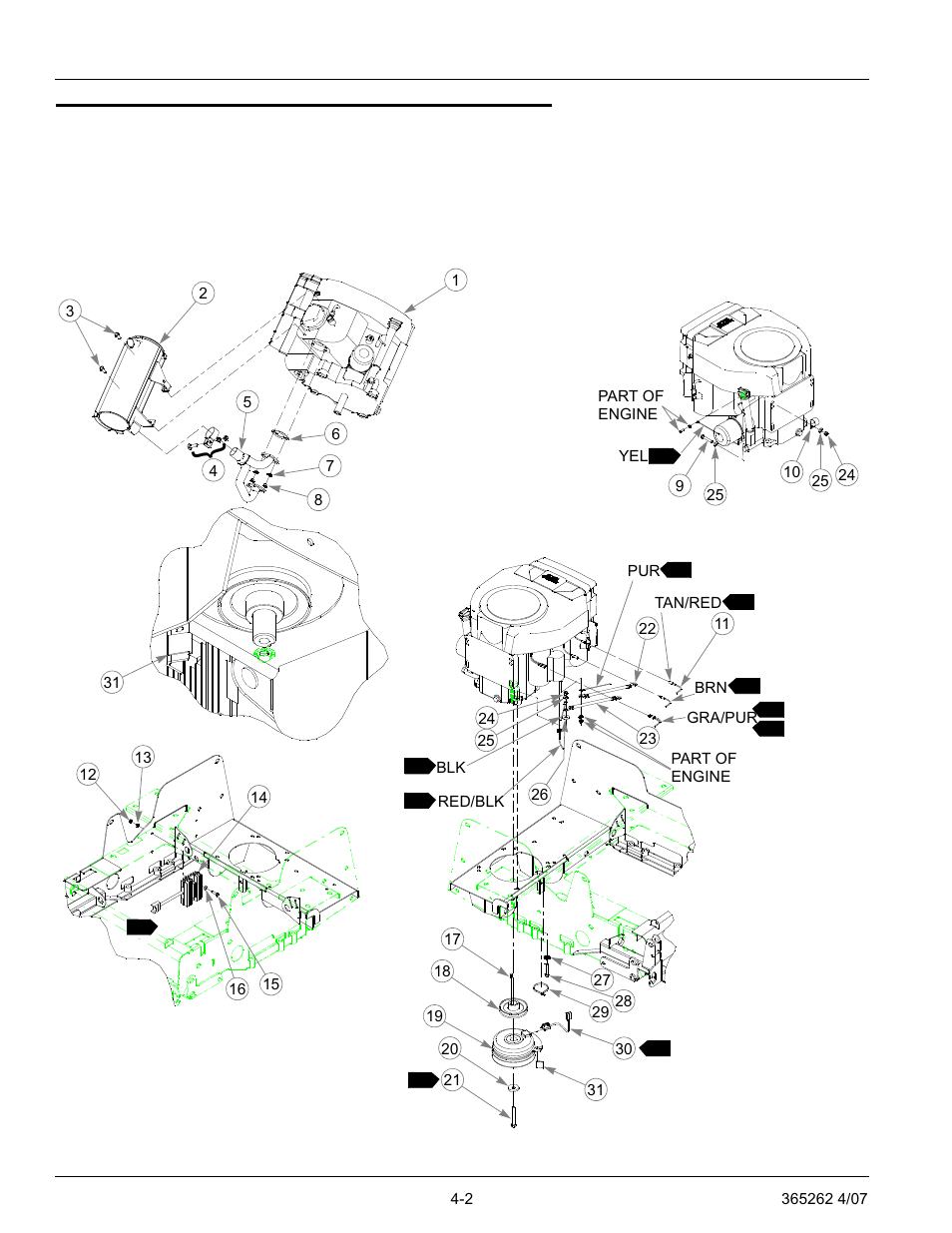 Honda 18 & 20 hp engine installation, Honda 18 & 20 hp engine installation -2 | Hustler Turf Lawn Mower User Manual | Page 24 / 99